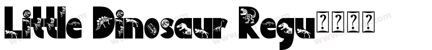 Little Dinosaur Regu字体转换